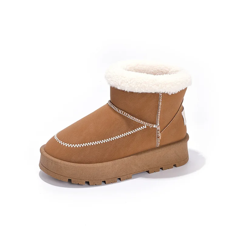 Winter Child Boot 2025 New Classic Child Velvet Boots Fashion Girl Anti Slip Comforta Shoes Children's Versatile Warm Snow Boots
