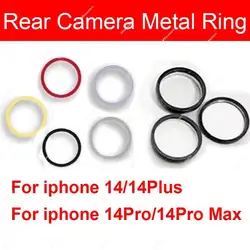 Rear Camera Metal Ring For iphone 14 14Plus 14Pro 14Pro Max Back Main Camera Outside Ring Frame Cover Bezel Bumper Parts