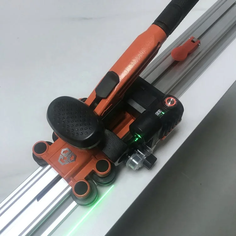 3.8m Large Format Ceramic Manual Tile Track Cutting Machine Sintered Stone Dekton Gres Porcelain Slab Tile Cutter