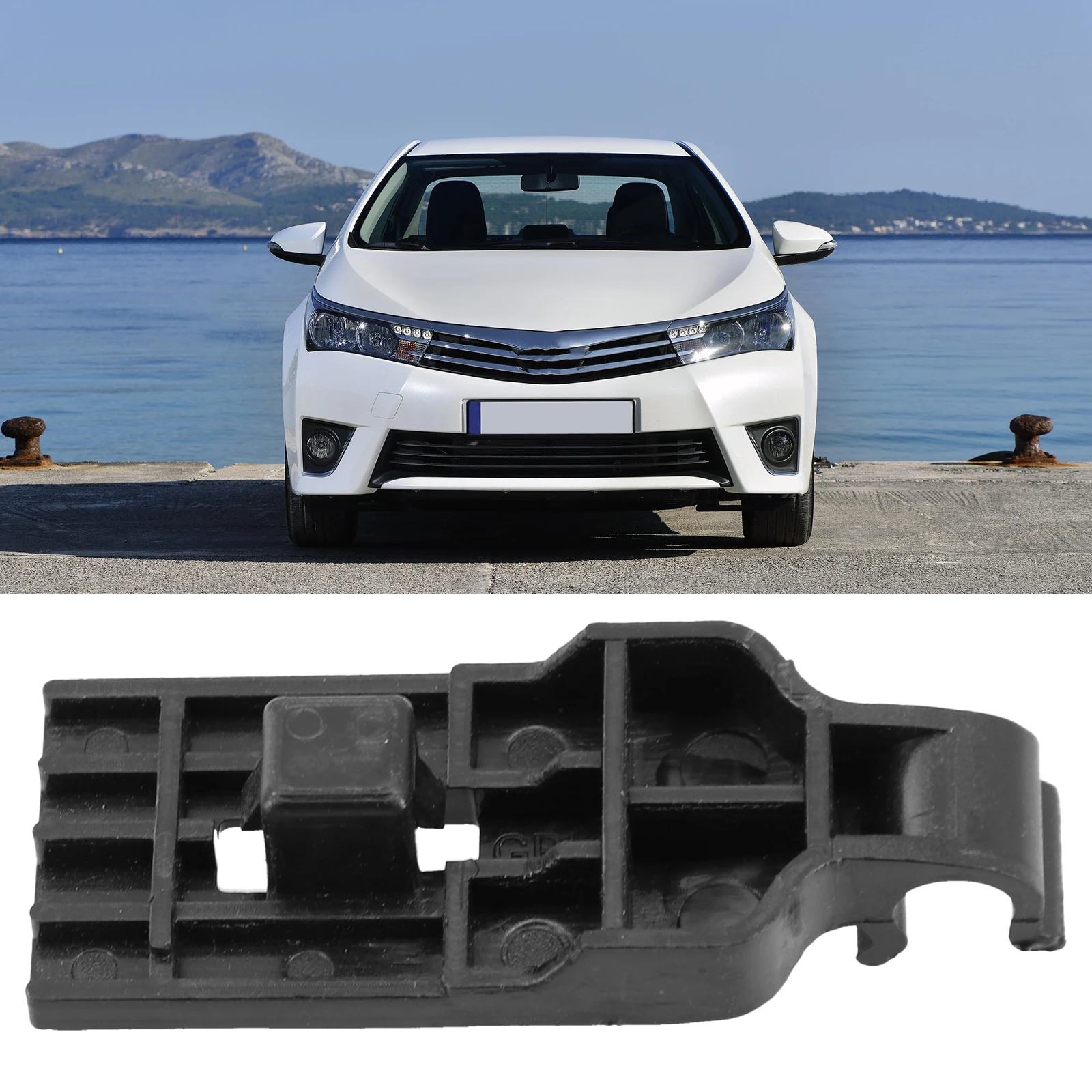 Hood Plastic Prop Rod Clamp Compatible with For Toyota For Corolla (14 19) Direct Replacement Part No 53452 02140