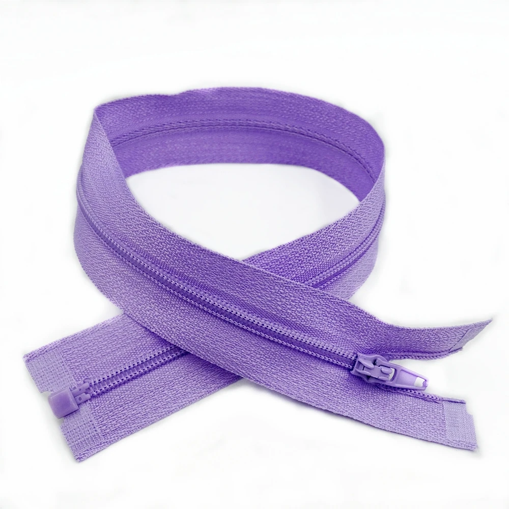 10Pcs 3# Opening Nylon Zippers Tail Resin 20Cm-60Cm Suitable For Clothing