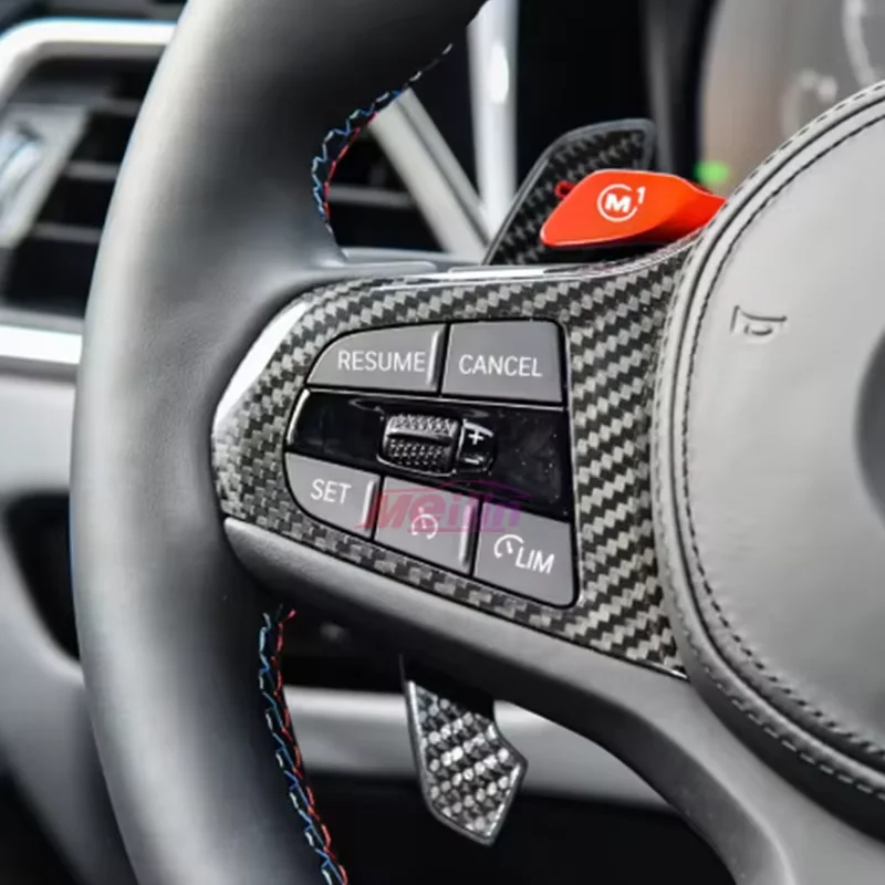 Suitable for BMW G20 G21 G26 G30G32G42 F44 F90 pure carbon fiber car steering wheel frame cover M performance interior replaceme