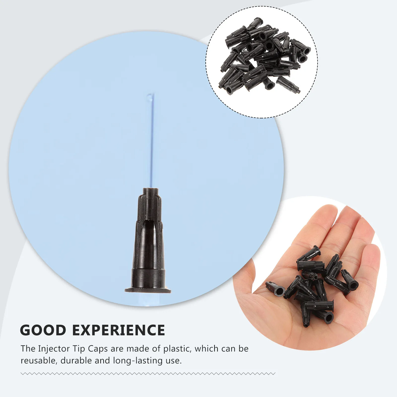 

250pcs Injector Tip Caps Syringe Cone Sealing Adapter Leakage Screw Covers Luer Lock Plastic Anti Leak Craft Industrial