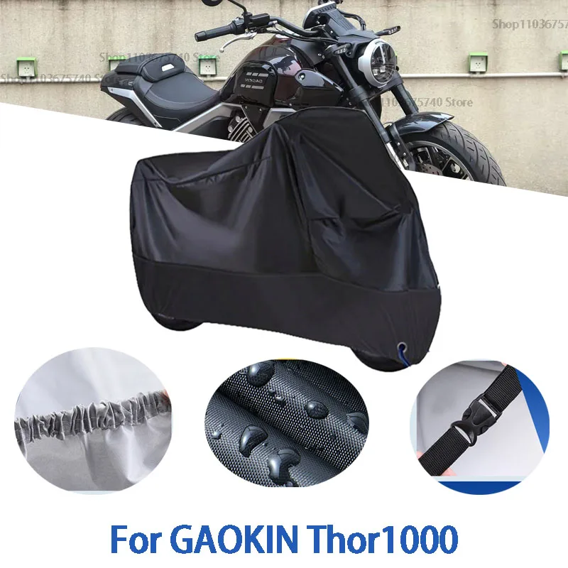 Capas completas para motocicleta, para gaokin thor1000, carro ao ar livre, proteção solar, poeira, sem orelha, engrossado, acessórios de pano oxford