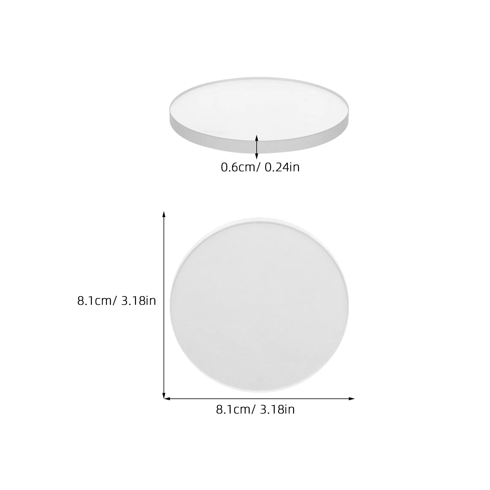 2Pcs Water Meter Protective Cover Anti Freeze Tempered Glass Lens Frost Resistant Replacement for Outdoor Water Meter Home