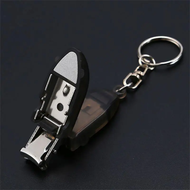 Nail Clippers Creative Transformers Nail Clipper Mini Foldable Flip Stainless Steel Portable Nail Clipper Key Pendant