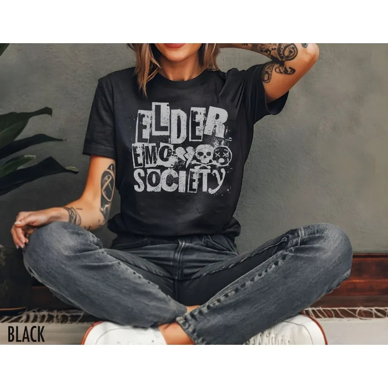 Emo-Shirts, ältere Emo-Shirts, 90er-Jahre-Shirts, Gothic-T-Shirts, Retro-T-Shirts, 2000er-Jahre-Shirts, lustige Gothic-Shirts, Gothic-Kleidung