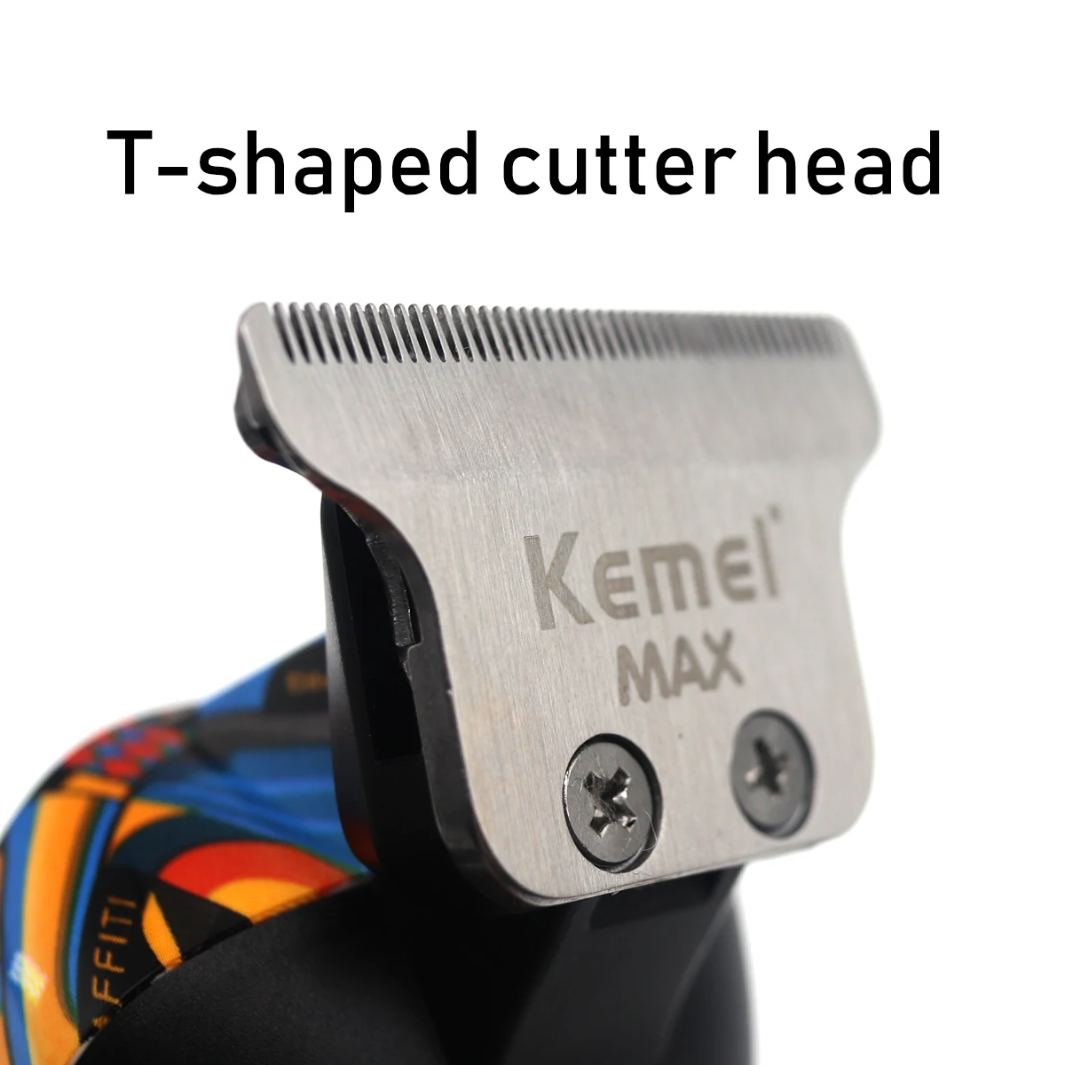 Professional Hair Trimmer Machine KM-MAX5090 USB Charging, Powerful Induction Motor T-Shaped Cutting Head , Long-lasting Battery