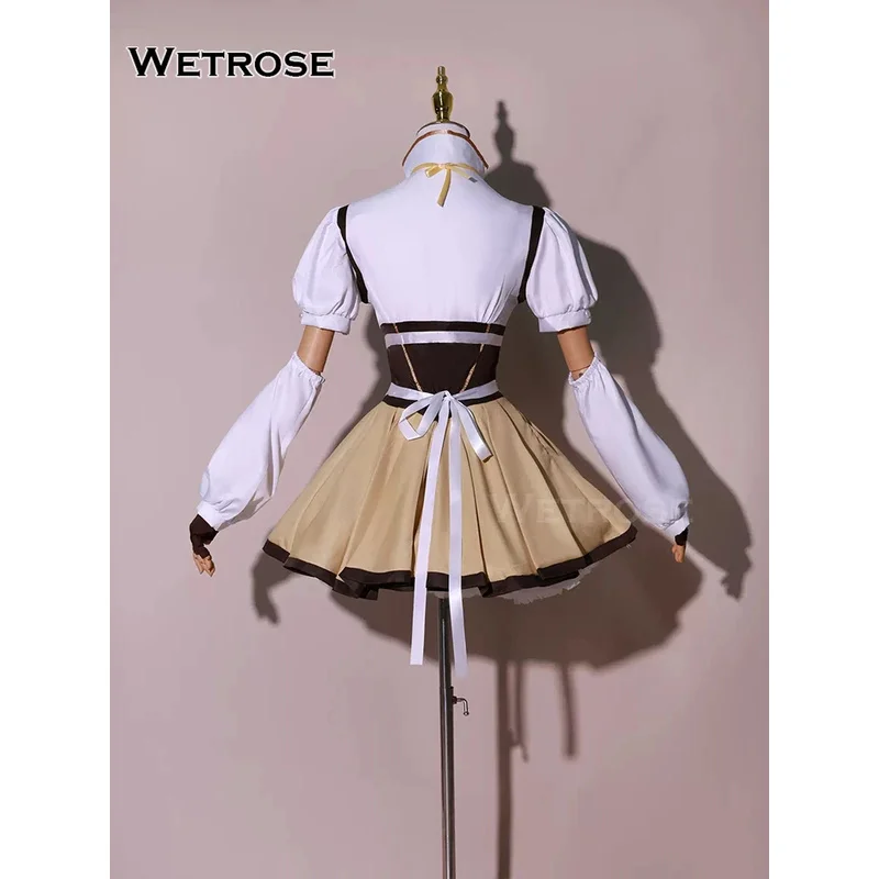 

dd12【Wetrose】 Mami Tomoe Cosplay Combat Suit Costume Mahoushoujo Magic Girl Puella Magi ☆ Magica Madoka Full Set Wig Halloween X