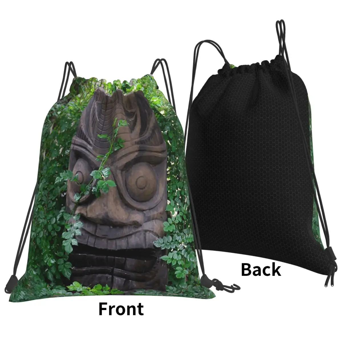 Hiding In The Woods Backpacks Multi-function Drawstring Bags Sports Bag Book Bags for Man Woman Students