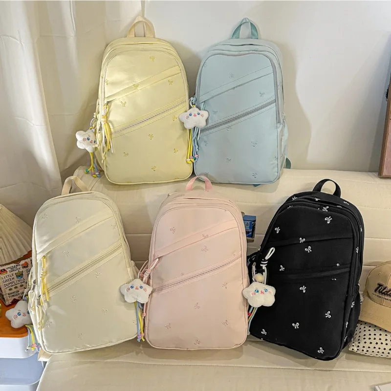 New Women's Backpack Fashion High Quality Student Commuter Backpack Leisure Multi Functional Large Capacity Girls' Backpack