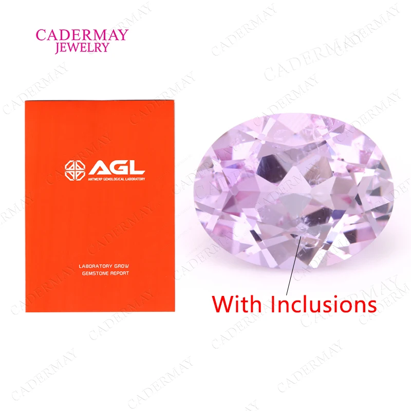 

Lavender YAG Inclusions 7x9mm 2.7ct Oval Shape Light Purple Color Yttrium Aluminium Garnet Loose Gemstones For Making Jewelry