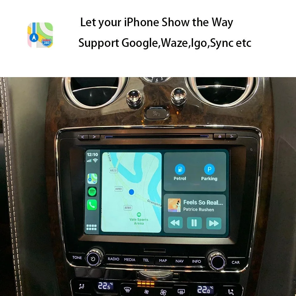 AZ-1988 Apple CarPlay لسيارة Bentley Continental Flying Spur 2012-2017 اللاسلكية التي تعمل بنظام Android Auto Solution Car Play Siri