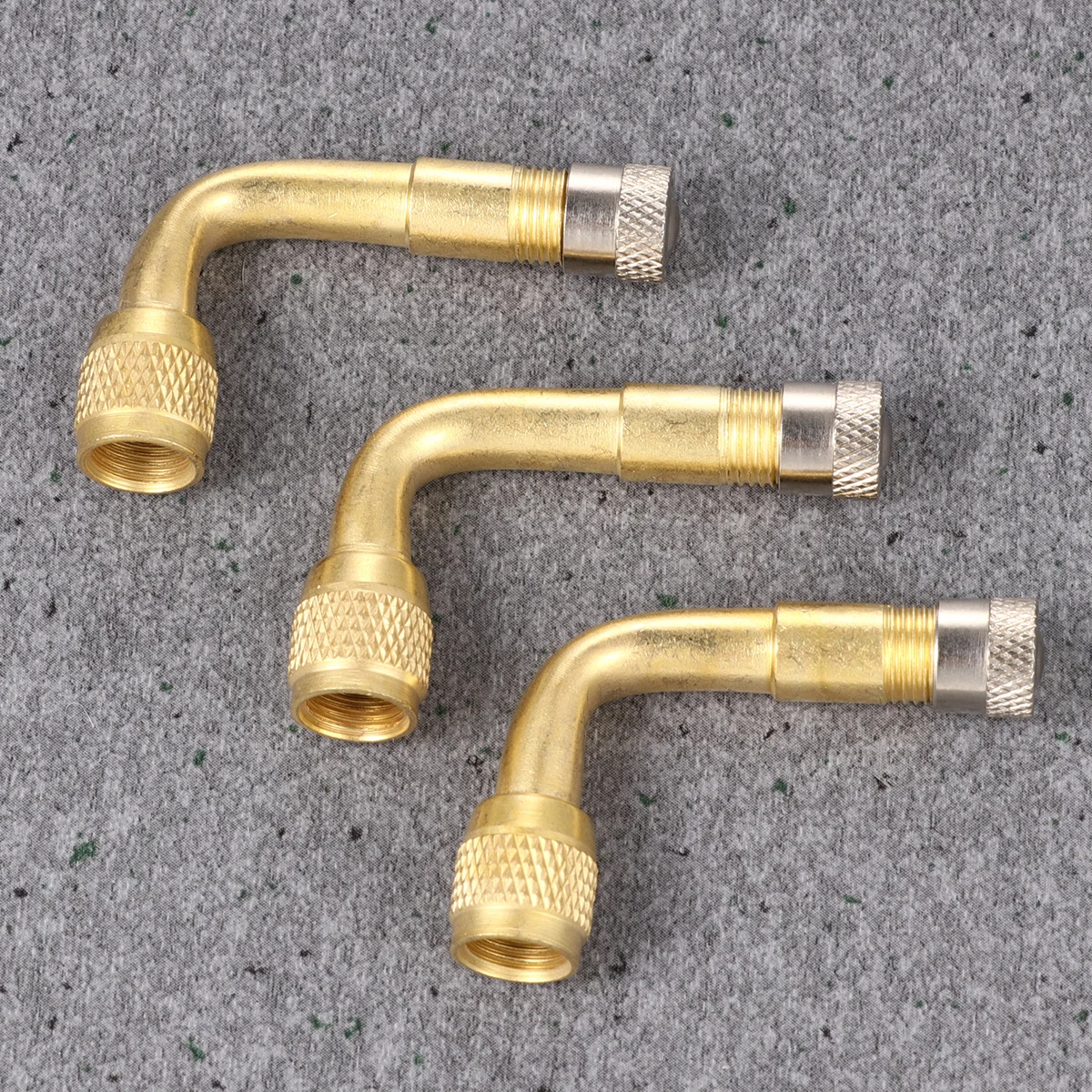 

3Pcs Tire Stem Extension Adapters 90 Degree Curved Inflating Converter for Car Truck Motorcycle Rv Trailer Vehicle Steel Valve