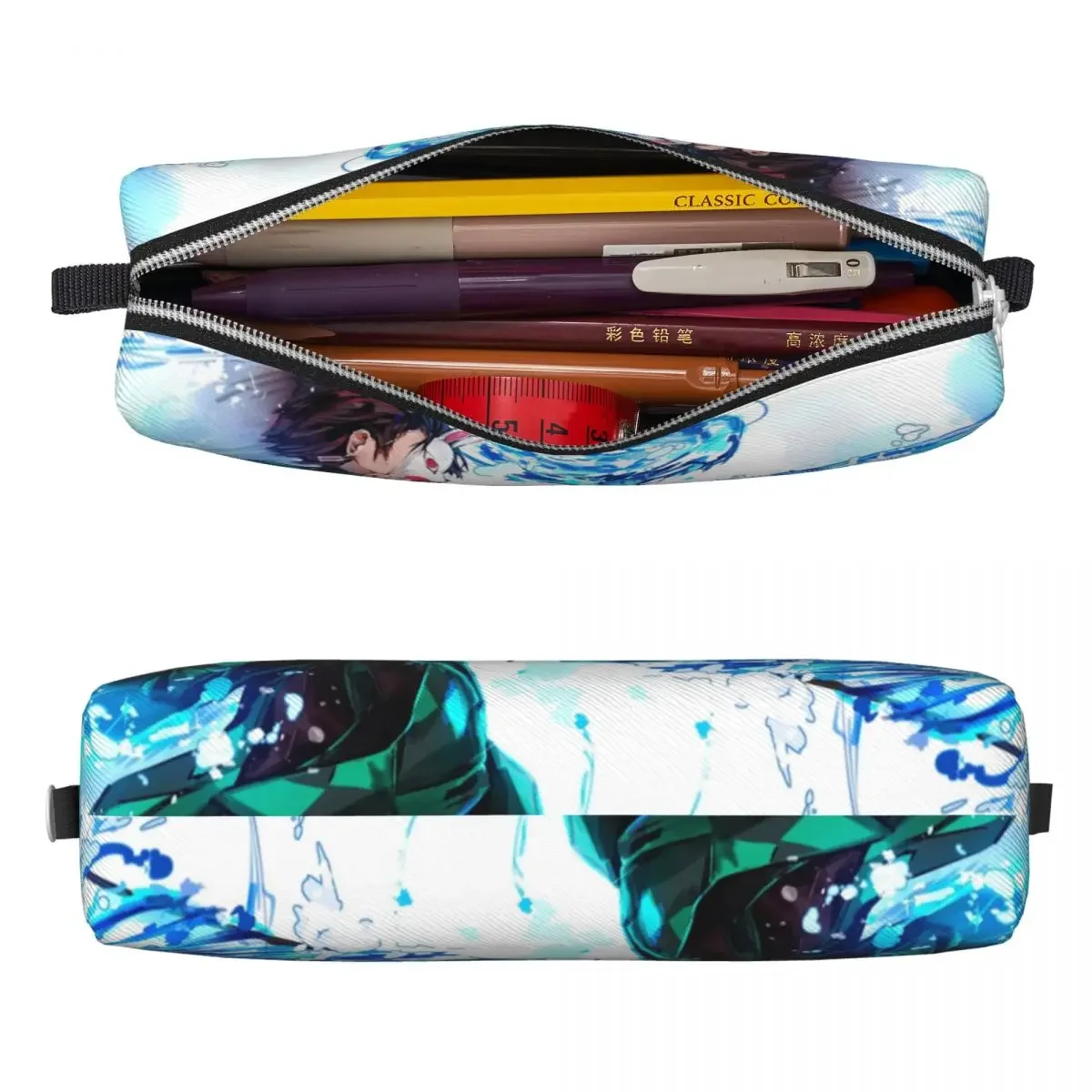 Demon Slayer Kimetsu No Yaiba Pencil Case Pencilcases Pen Box for Student Big Capacity Bags Students School Gift Stationery