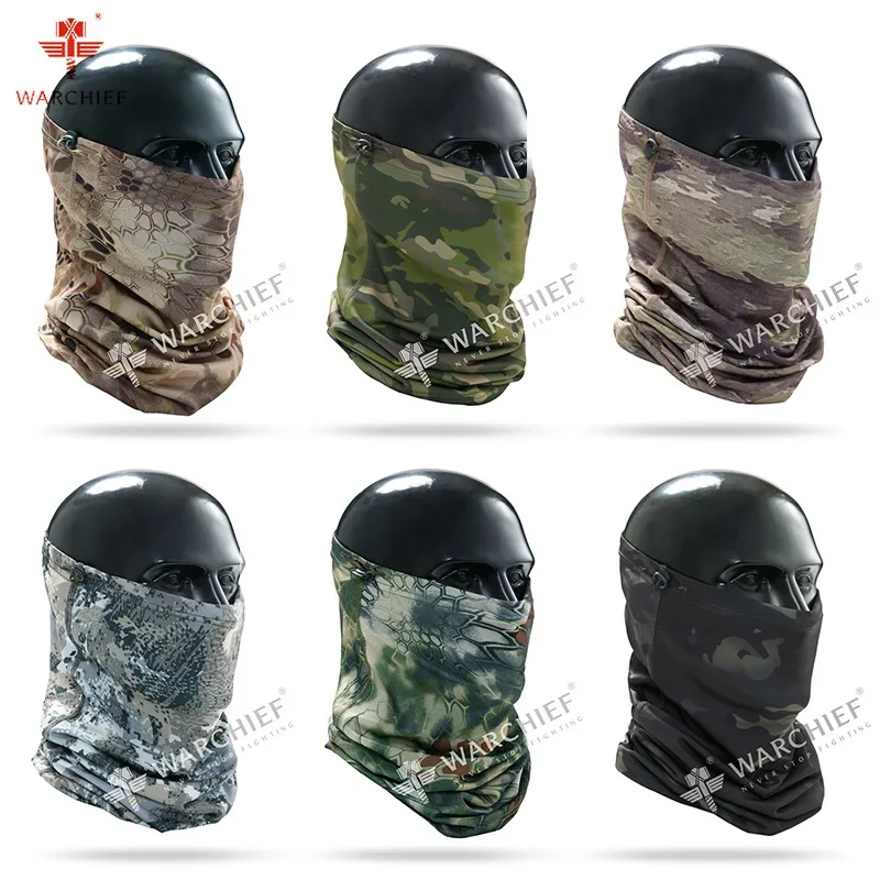 

Camouflage Balaclava Cycling Face Mask Tactical Scarf Bandana Headband Outdoor Sports Riding Fishing Ski Head Wrap Neck Gaiter