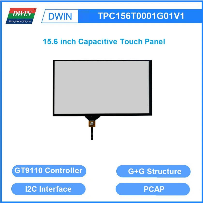 

DWIN 15.6 Inch Multi Touch G+G Structure CTP Capacitive Touch Screen TPC156T0001G01V1