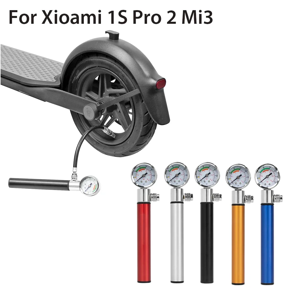 مضخة إطارات محمولة عالية الضغط لشاومي M365/1S/Pro سكوتر كهربائي منفاخ صغير مع أجزاء قياس الضغط الدقيقة