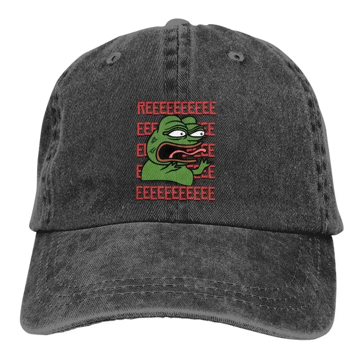 Pure Color Dad Hats Reeee Rare Dank Memes Women's Hat Sun Visor Baseball Caps Pepe Frog Animal Peaked Cap