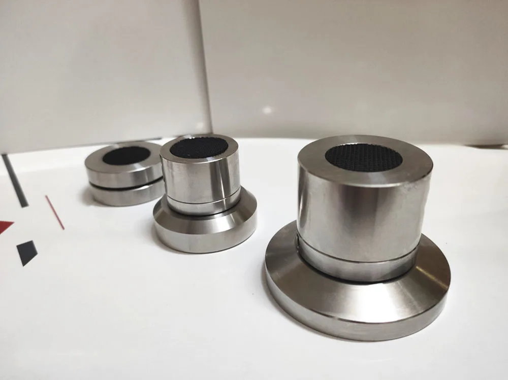 Perline in ceramica in acciaio inossidabile Piedini ammortizzanti Supporto per piedi Base per punte di isolamento per audio HiFi - Replica FE media