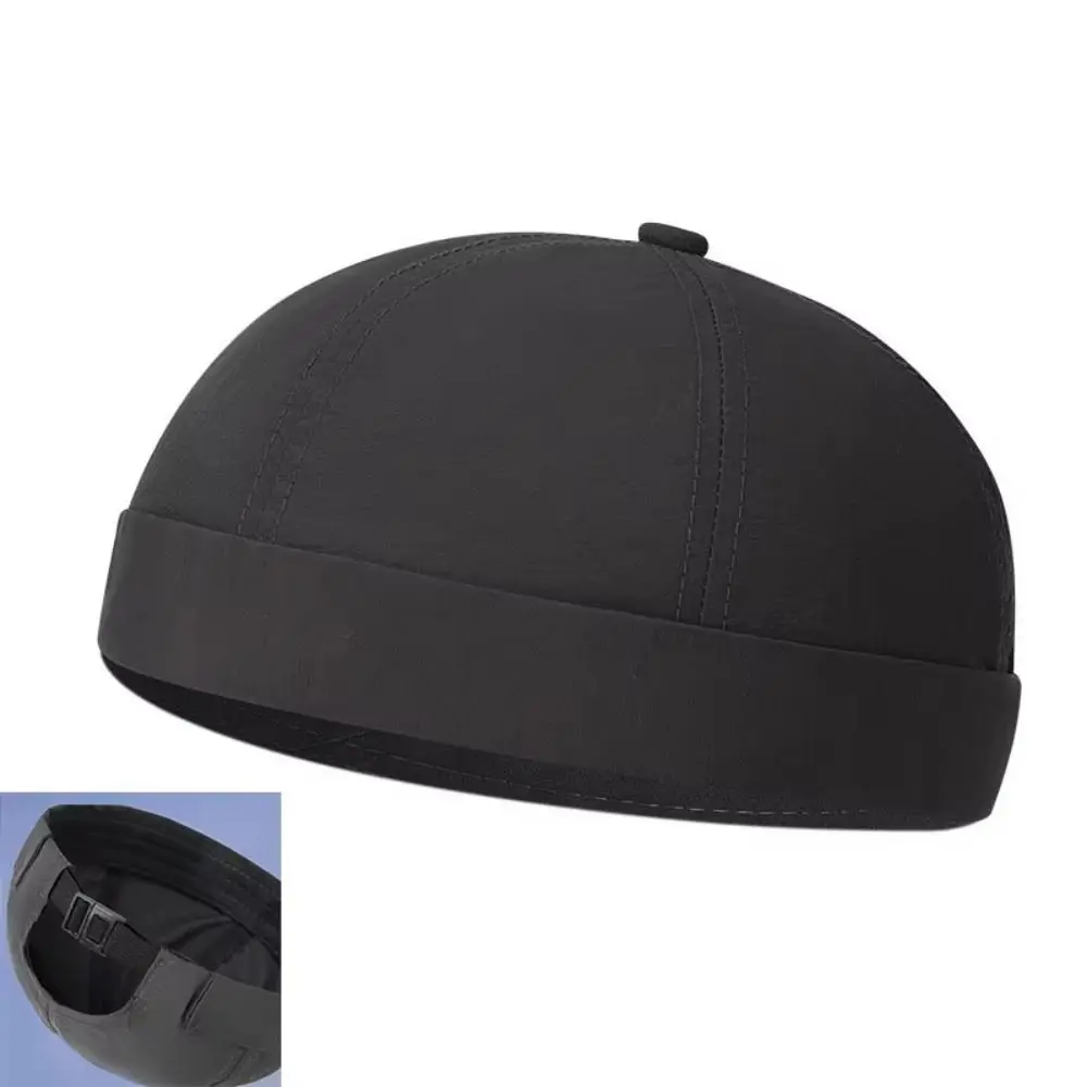 قبعة عصرية سريعة الجفاف بدون إطار، قبعة شبكية خفيفة الوزن قابلة للتعديل بلون سادة، قبعة صغيرة للاستخدام في الهواء الطلق يوميًا #2