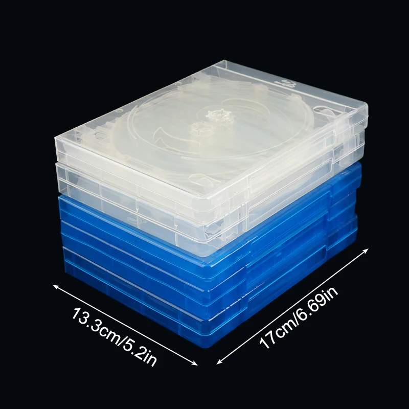 CD Case CD Storage Box 1Pc blu-ray custodie di ricambio per giochi scatola protettiva per PS4 PS5 CD DVD Discs Storage Bracket Box