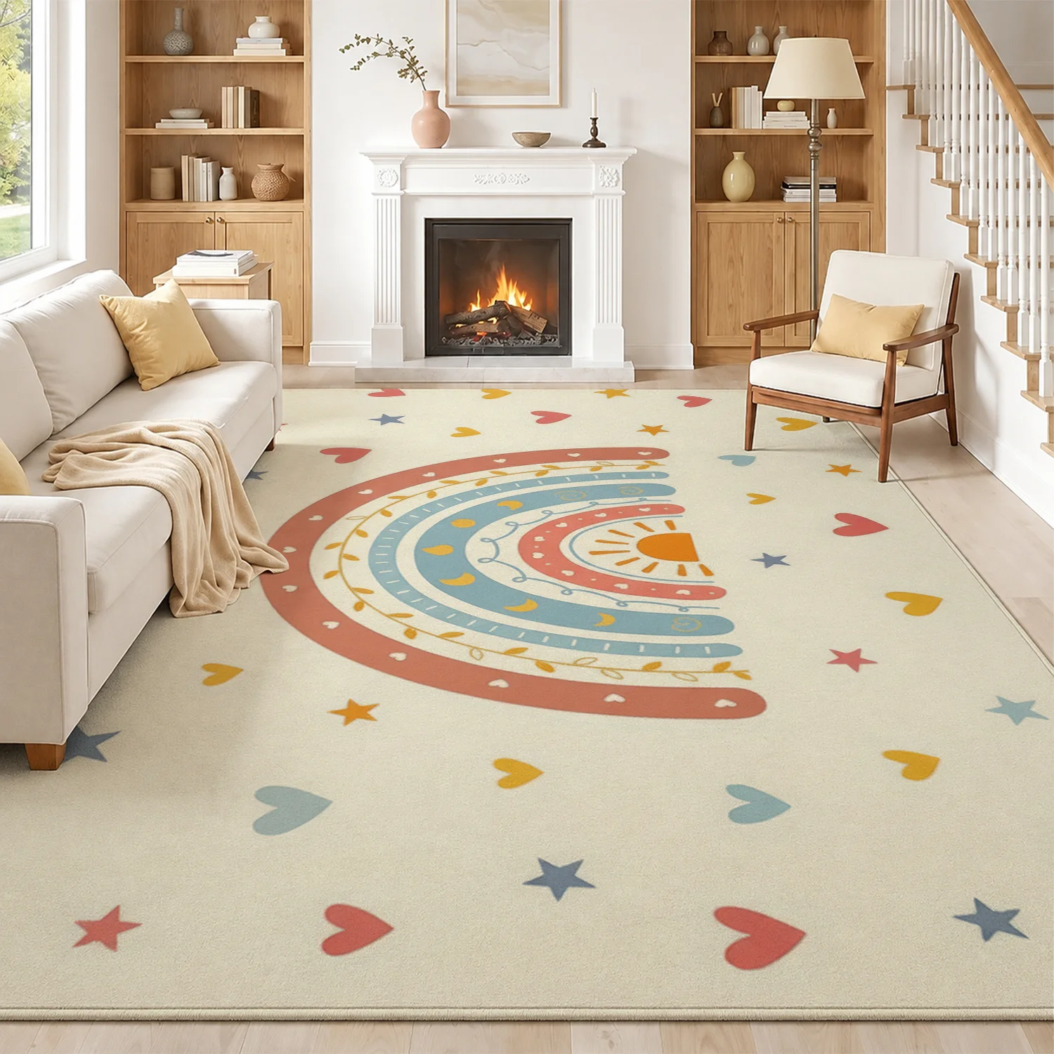 Soft Rug Nursery - Großer Teppich für den Innenbereich, weicher