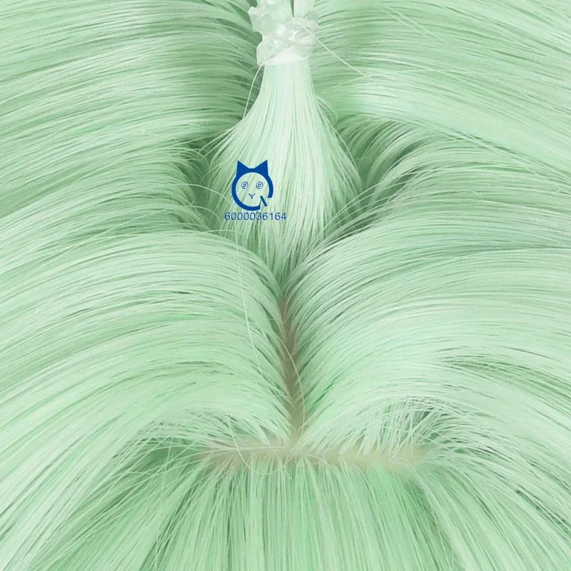 Genshin juego de impacto sacarosa Anime Expo recién llegado pelucas de Cosplay 85cm de largo verde gran oferta peluca pelucas sintéticas resistentes al calor fiesta
