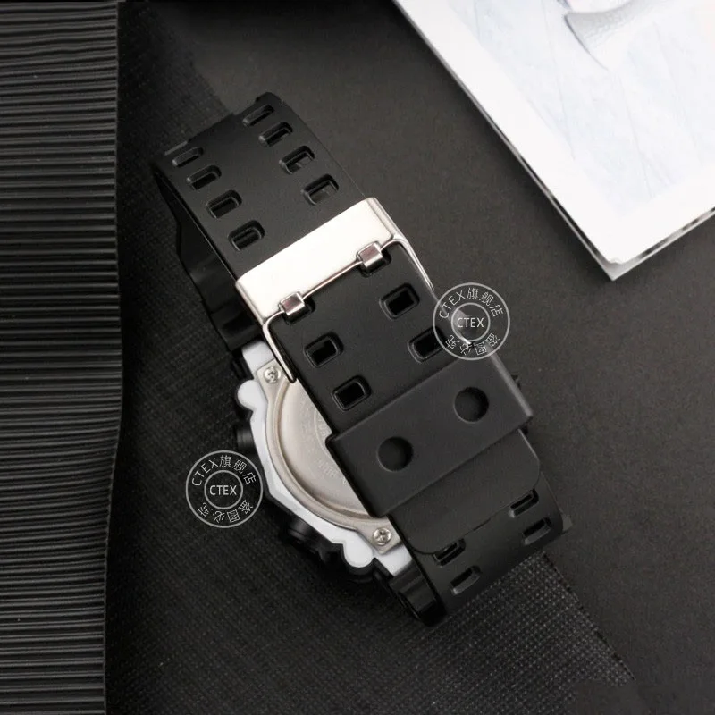 16mm Silicone Watchband For Casio G-Shock GA-110 GA-100 GA-120 GA-900 Camouflage Rubber Waterproof Men Watch Strap Bracelet