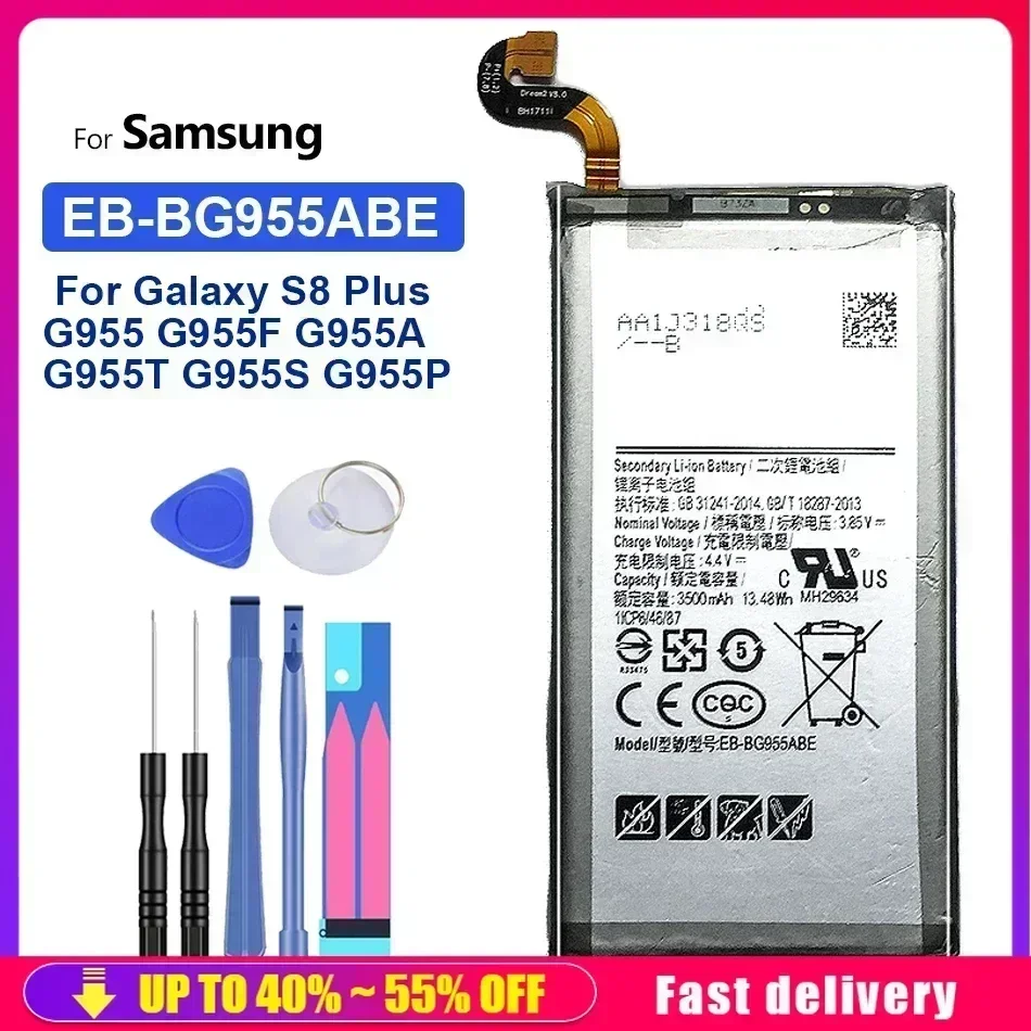 EB-BG955ABE 3500mAh Battery For Phone Samsung Galaxy S8 Plus S8Plus S8+ G9550 G955 G955F/A G955T G955S G955P