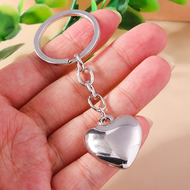 Aihua Gold Silber Farbe Liebe Herzen Schlüsselbund Für Frauen Mädchen Süße CCB Herz Schlüsselring Handtasche Anhänger Auto Schlüssel Schmuck Geschenke – Detail 7