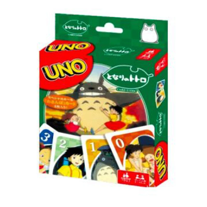 ONE FLIP! Board Games Playing Cards UNO Harry Narutos TOTORO Christmas Card Table Game for Children Adults Kid Birthday Gift Toy