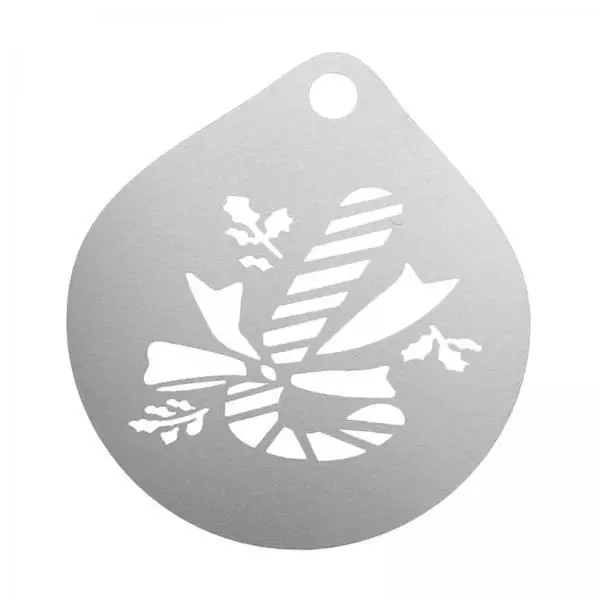 Reusable Stainless Steel Coffee Decorating Stencils for Latte Art Cake Cupcake Mousse Painting Template
