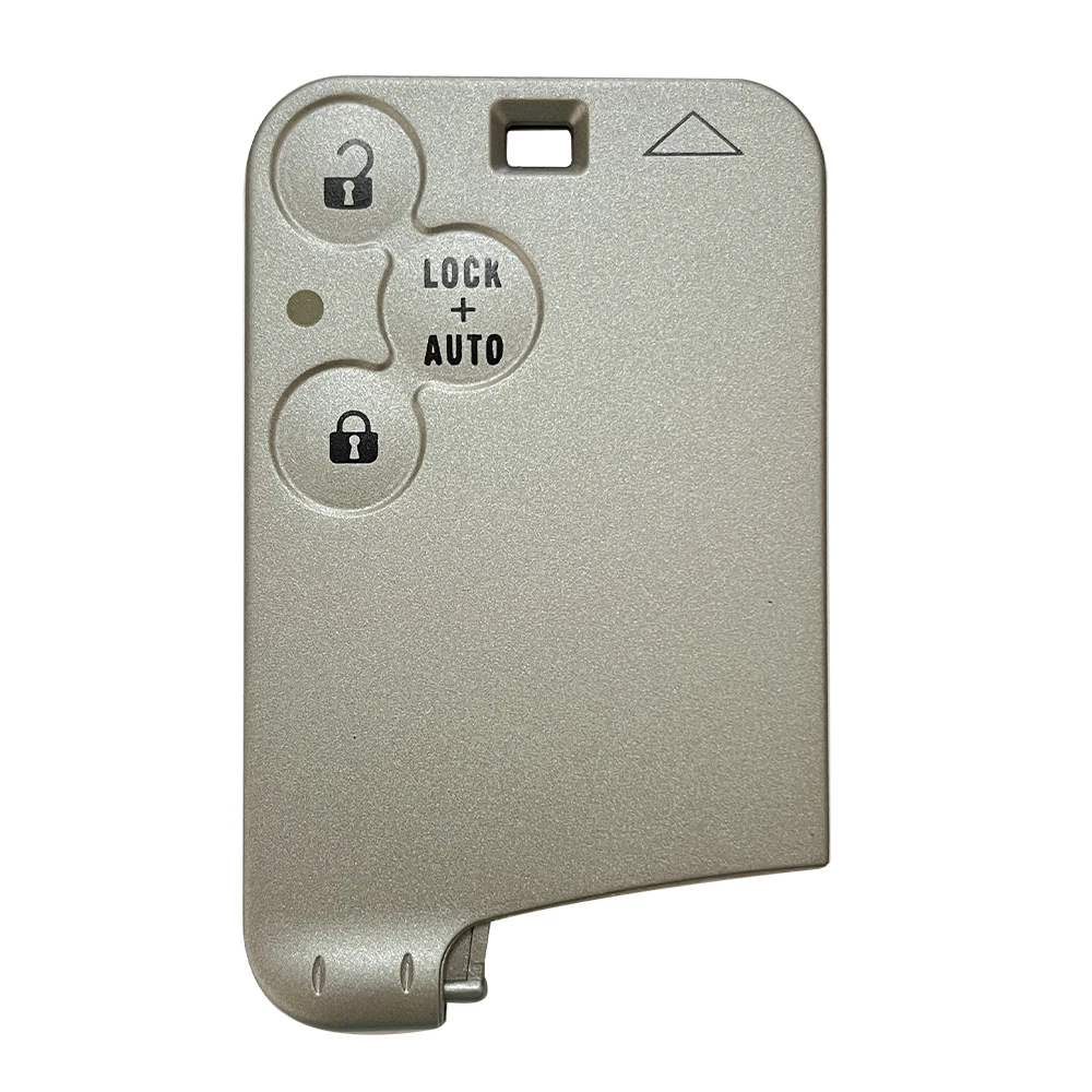 XNRKEY 2/3 Button Smart Card Remote Car Key Shell for Renault Laguna Espace Card Key Without Blade Without Words Without Logo