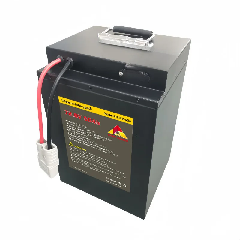 تخصيص 48 فولت 60 فولت 72 فولت 72 فولت 40 أمبير 50 أمبير 60 أمبير Lifepo4 بطارية حزمة دراجة نارية كهربائية بطارية ليثيوم أيون حزمة لسيارات EV #1