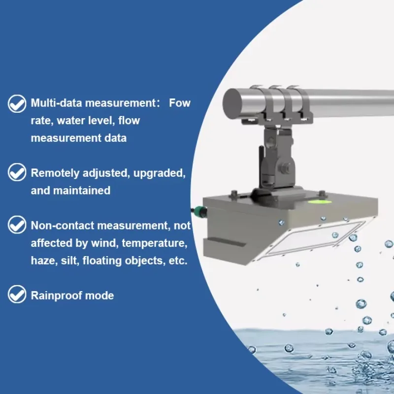 3 In 1 Non-contact Rivers, Lakes, Reservoirs Tank Flow Monitoring Radar Water Surface Velocity,Level,Flow Water Level Sensor - Image 4
