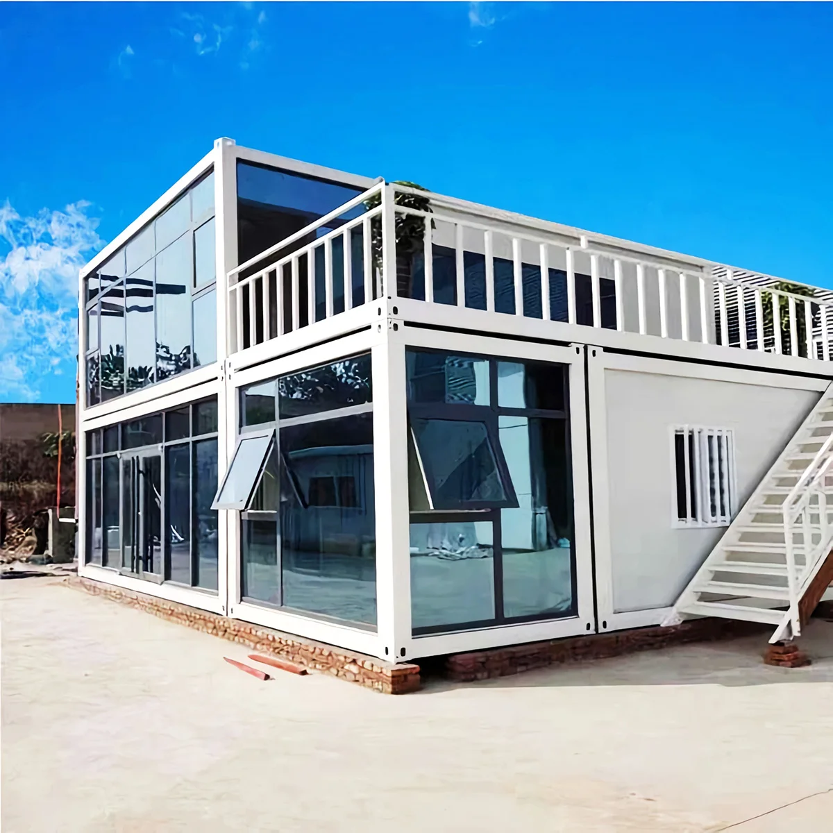 

40FT Container House Prefabricated Casas Glass House 20ft Prefab Shipping Container Homes
