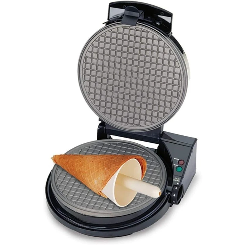 

Ice Cream Cone Maker WaffleCone Express With Nonstick Heating Plates Instant Heat Recovery Creates Delicious Homema
