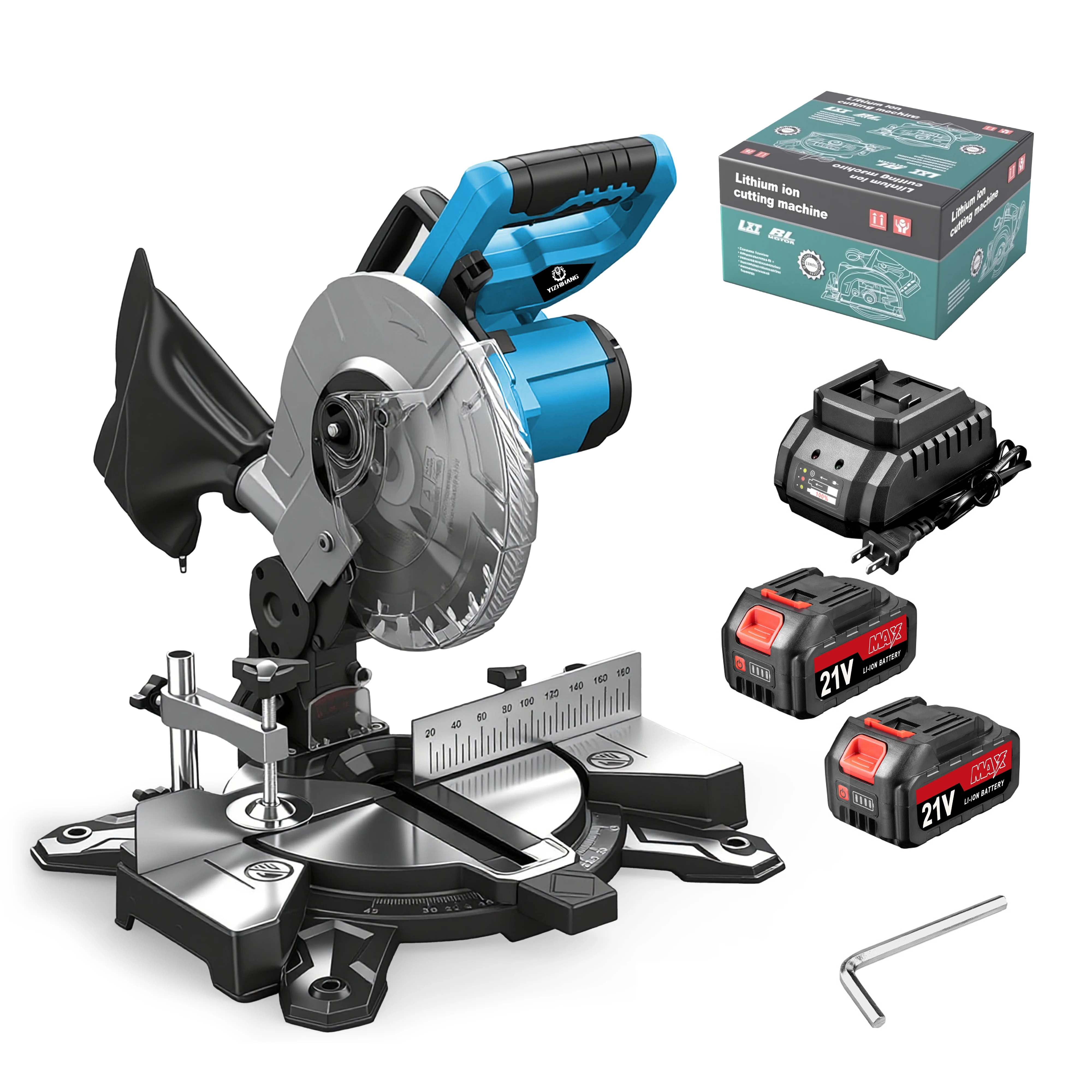 

High-precision Cordless Lithium Cutting Saw, Aluminum, Wood And Steel Multi-functional Industrial Bevel Saw