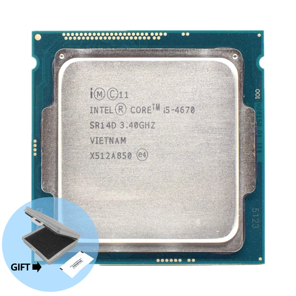 Intel Core I5 4670 i5 4670 3.4GHz 6MB Socket LGA 1150 Quad-Core CPU Processor SR14D i5-4670 1150