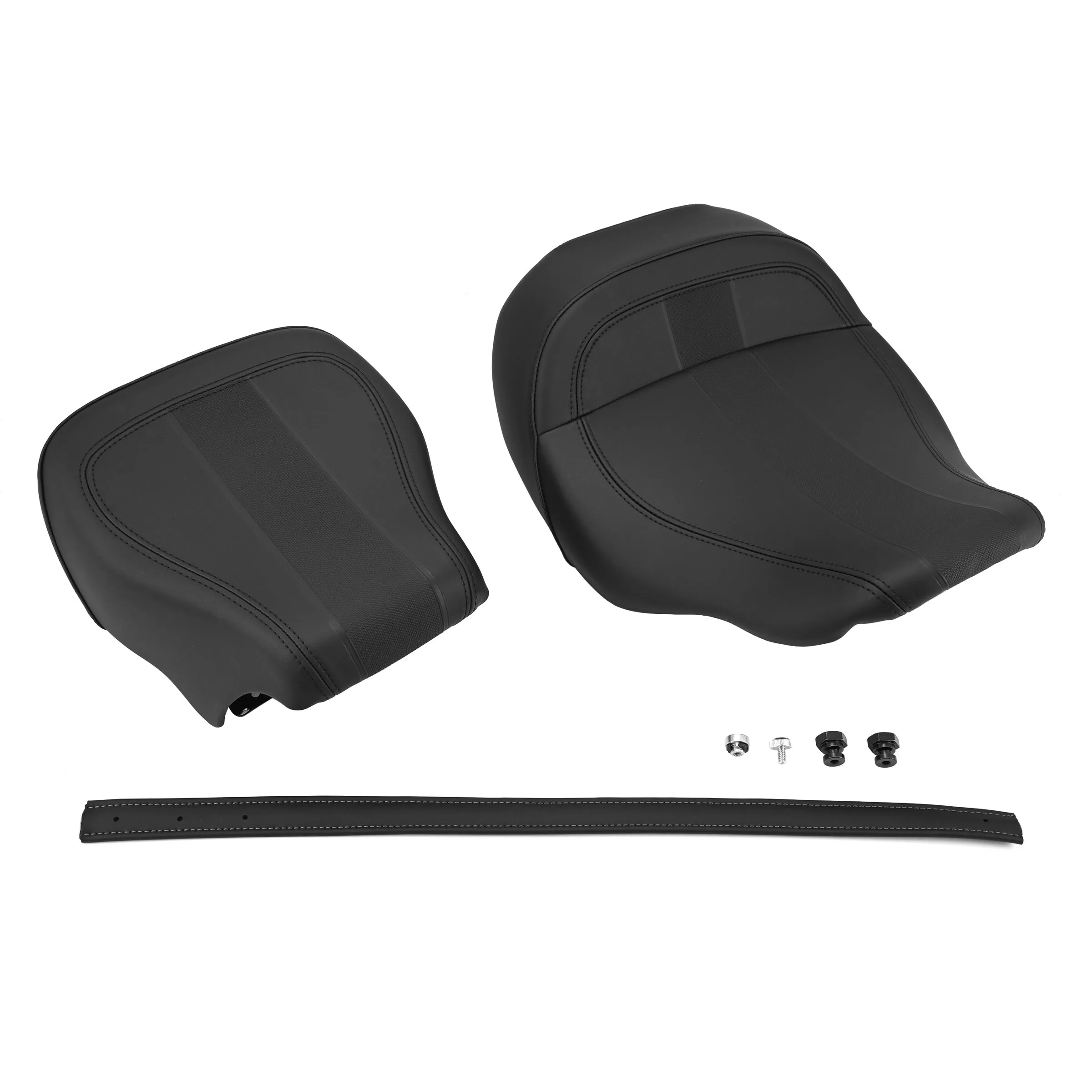For 2024-up Harley-Davidson Street Road Glide CVO 121 Separate Stitched Front And Rear Seat Cushions Motorcycle Seat Covers