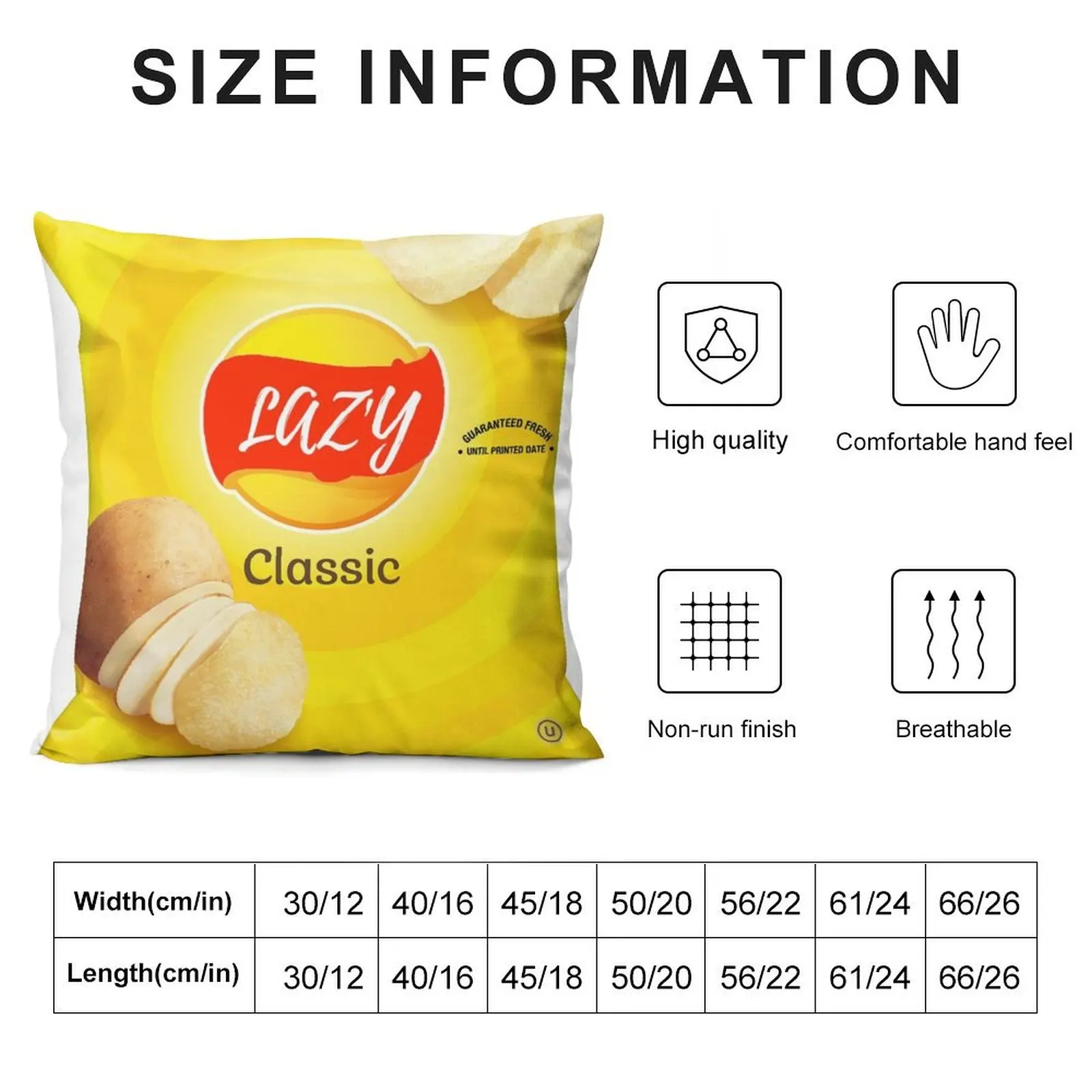 Lazy Potato Chips Throw Pillow Plaid Sofa Cushion Covers For Living Room Covers For Sofas pillow