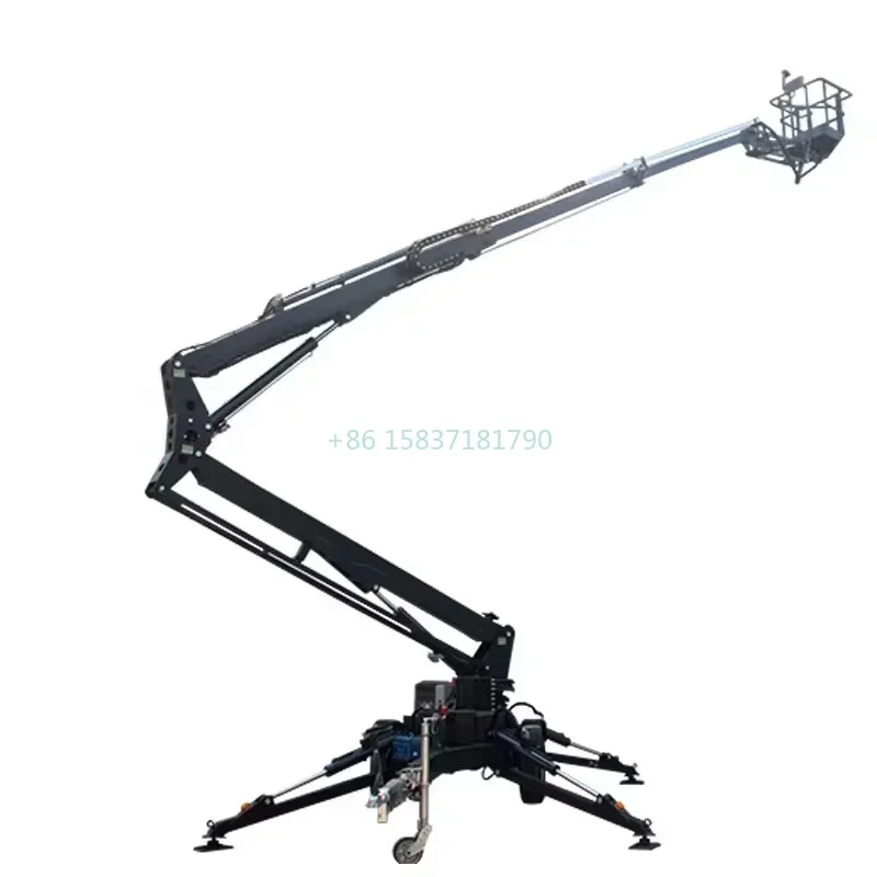 Articulated Boom Lift Platform Telescopic Lifting Table Cherry Picker Aerial Work Platform Towable Boom Lift For Trimming Trees