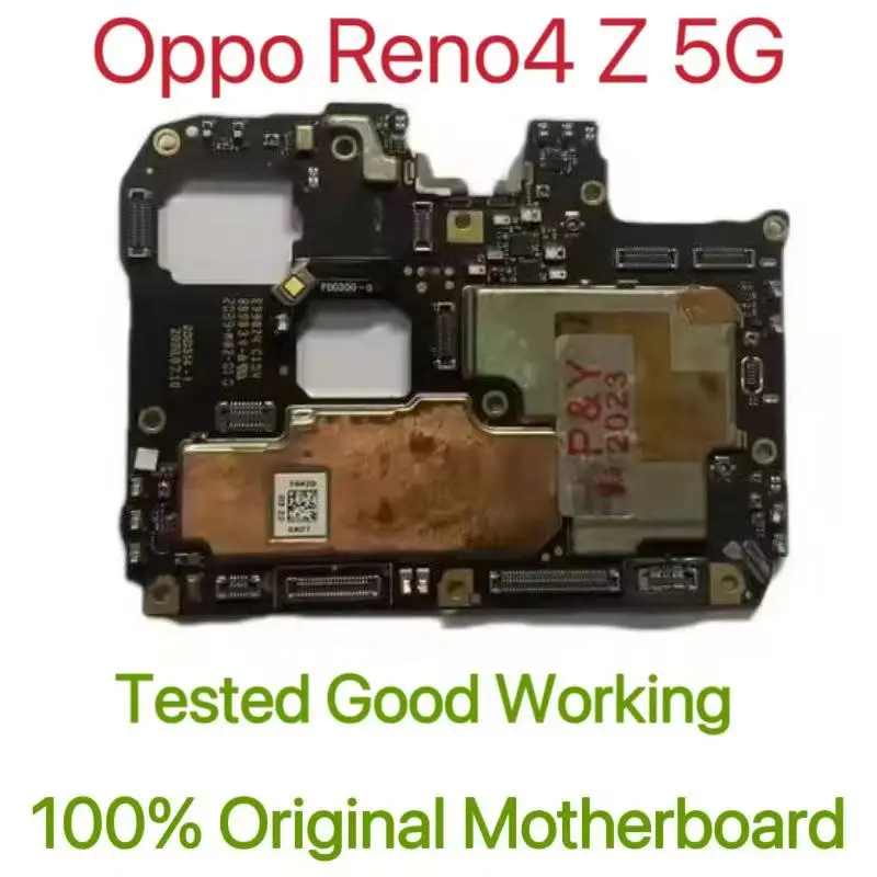 Global Version Original Unlocked Motherboard for Oppo Reno4 Z 5G Tested Circuit Plate Main Logic Board for  Oppo Reno4 Z 5G