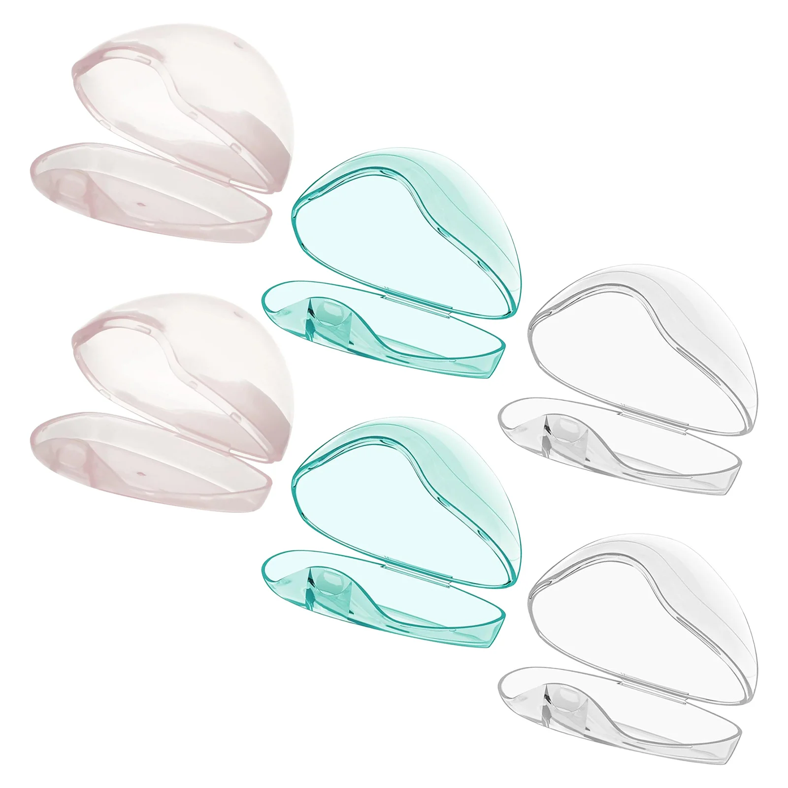 

6Pcs Baby Pacifier Storage Case Dustproof Portable Organizer Triangle Soother Holder Travel Nursery Stroller Pacifier Storage