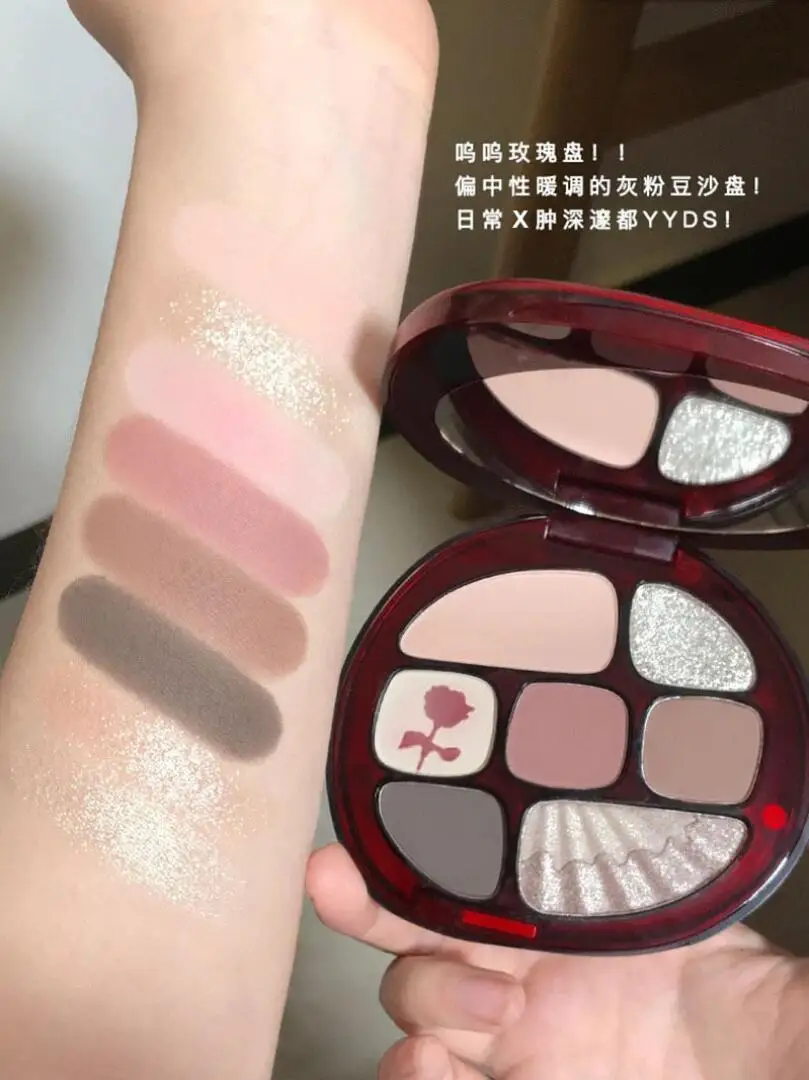 Paleta de sombra de ojos de 8 colores mate nacarado sombra de ojos portátil brillante de larga duración sombra de ojos Natural maquillaje de ojos cosmético T2353