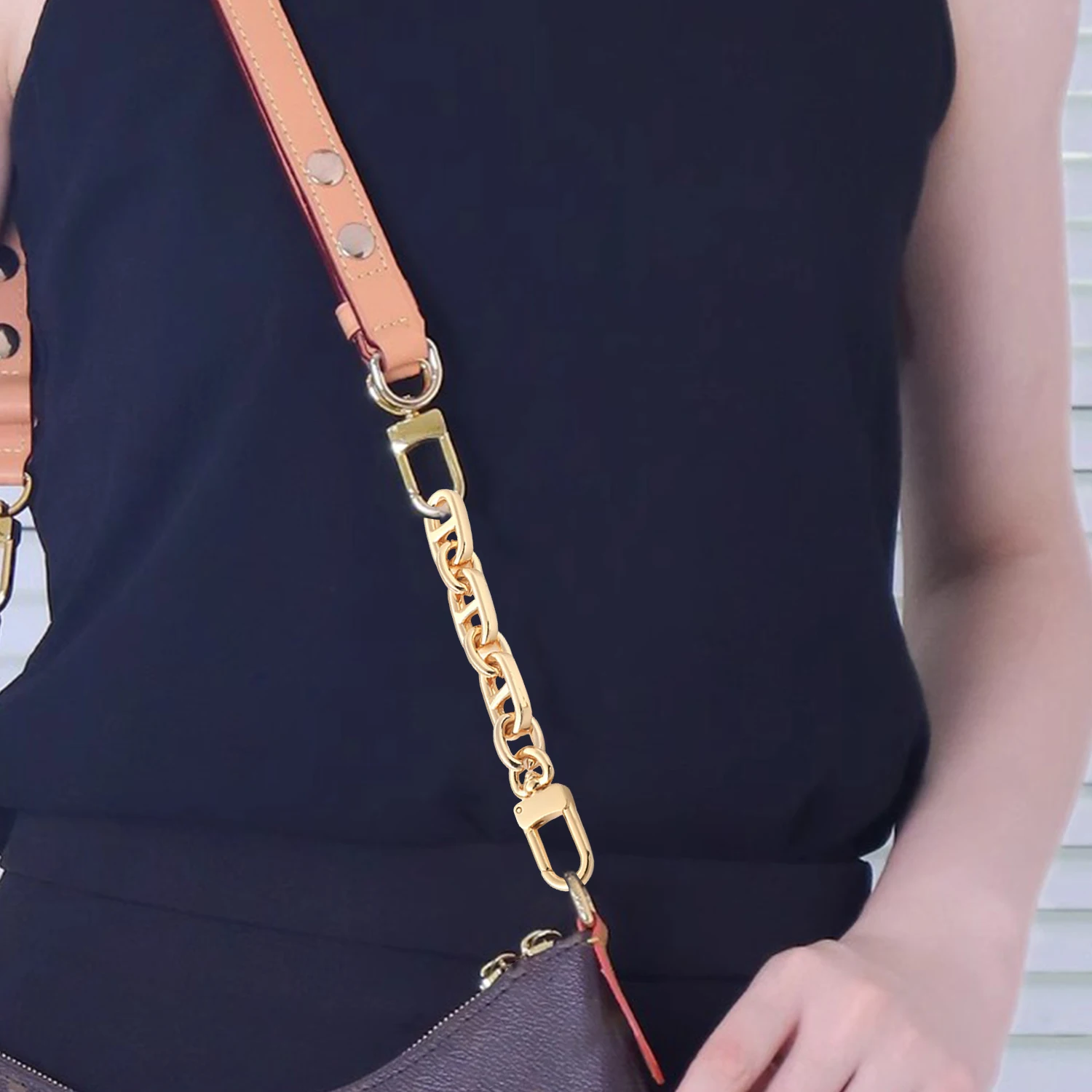 

Metal Replacement Bag Extension Chain 13cm Women Shoulder Strap For Bags DIY Crossbody Chain Bag Accessories