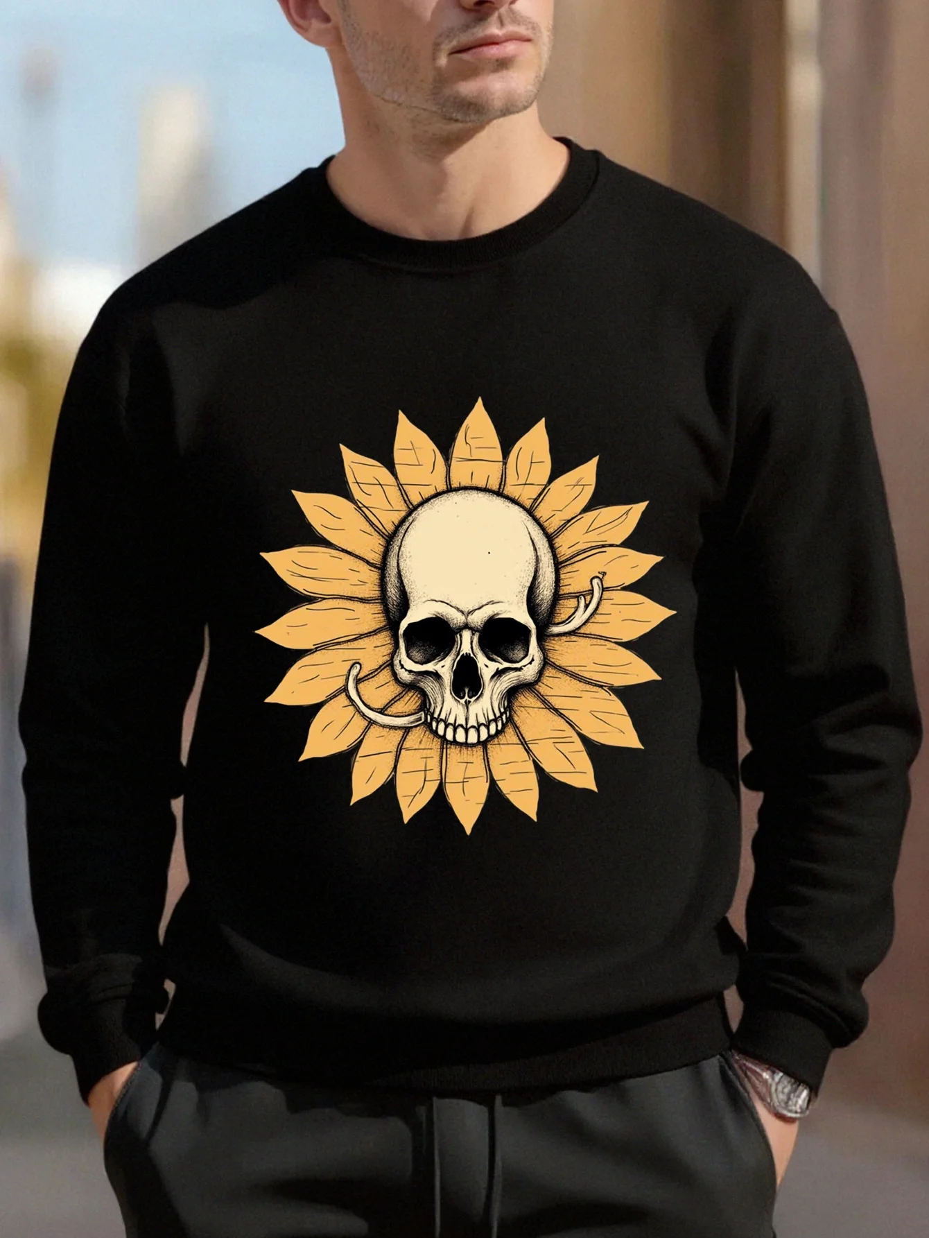 

Autumn And Winter Hip Hop 3D Skull Men's Sweatshirts 3D Prined Loose Long Sleeves Tops Casual Cute Animal Fashion Man Clothing