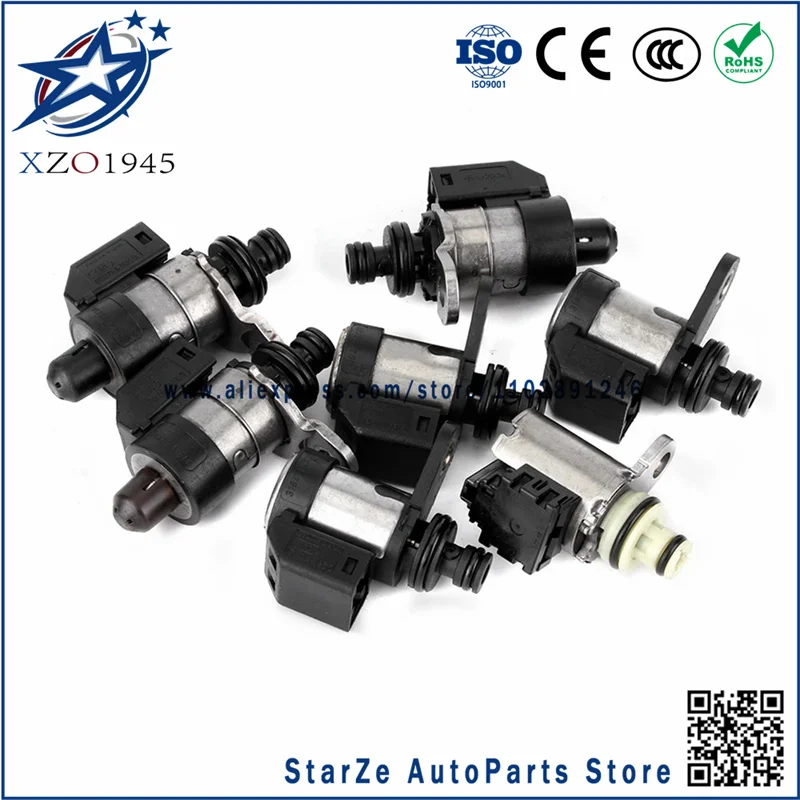 

7pcs RE5R05A A5SR1 A5SR2 Transmission Solenoid for Nissan Infiniti EX35 Q45 0260130030 0260130031 3194190X01 G7T23082