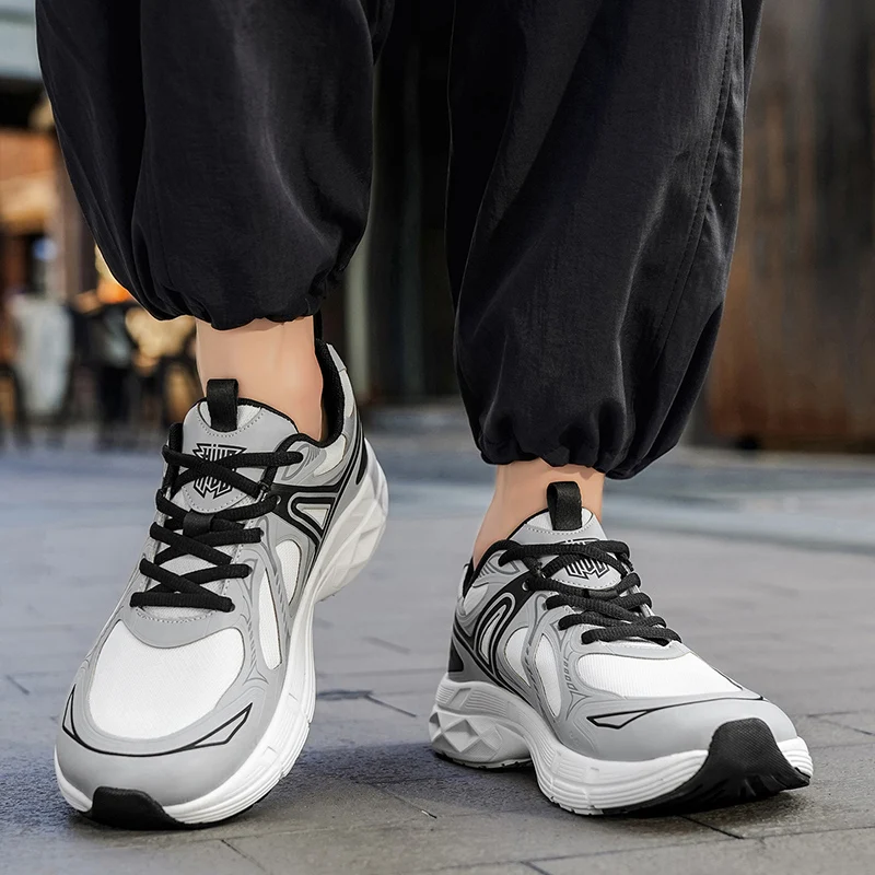 

High Quality Men's Sports Shoes Leather Men's Casual Sports Shoes Platform Men's Sports Shoes Shock-absorbing Men's Tennis Shoes